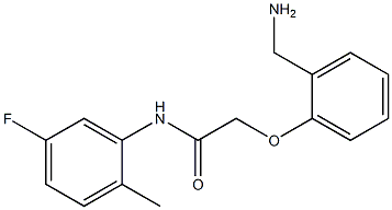 2-[2-(aminomethyl)phenoxy]-N-(5-fluoro-2-methylphenyl)acetamide Struktur