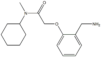 2-[2-(aminomethyl)phenoxy]-N-cyclohexyl-N-methylacetamide Struktur