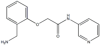 2-[2-(aminomethyl)phenoxy]-N-pyridin-3-ylacetamide Struktur