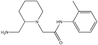 2-[2-(aminomethyl)piperidin-1-yl]-N-(2-methylphenyl)acetamide Struktur