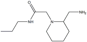 2-[2-(aminomethyl)piperidin-1-yl]-N-propylacetamide Struktur