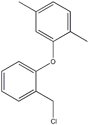 2-[2-(chloromethyl)phenoxy]-1,4-dimethylbenzene Struktur