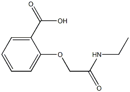 2-[2-(ethylamino)-2-oxoethoxy]benzoic acid Struktur