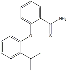 2-[2-(propan-2-yl)phenoxy]benzene-1-carbothioamide Struktur