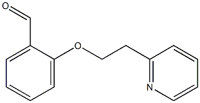 2-[2-(pyridin-2-yl)ethoxy]benzaldehyde Struktur