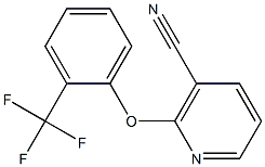 2-[2-(trifluoromethyl)phenoxy]nicotinonitrile Struktur