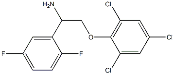 2-[2-amino-2-(2,5-difluorophenyl)ethoxy]-1,3,5-trichlorobenzene Struktur