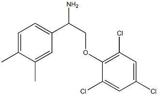 2-[2-amino-2-(3,4-dimethylphenyl)ethoxy]-1,3,5-trichlorobenzene Struktur