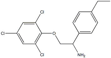 2-[2-amino-2-(4-ethylphenyl)ethoxy]-1,3,5-trichlorobenzene Struktur