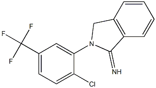 2-[2-chloro-5-(trifluoromethyl)phenyl]-2,3-dihydro-1H-isoindol-1-imine Struktur