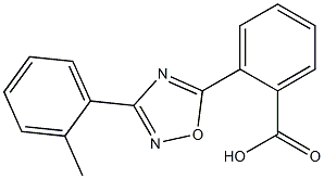 2-[3-(2-methylphenyl)-1,2,4-oxadiazol-5-yl]benzoic acid Struktur