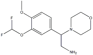 2-[3-(difluoromethoxy)-4-methoxyphenyl]-2-(morpholin-4-yl)ethan-1-amine Struktur