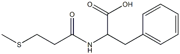 2-[3-(methylsulfanyl)propanamido]-3-phenylpropanoic acid Struktur