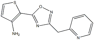 2-[3-(pyridin-2-ylmethyl)-1,2,4-oxadiazol-5-yl]thiophen-3-amine Struktur