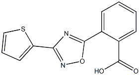 2-[3-(thiophen-2-yl)-1,2,4-oxadiazol-5-yl]benzoic acid Struktur