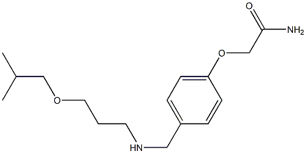 2-[4-({[3-(2-methylpropoxy)propyl]amino}methyl)phenoxy]acetamide Structure