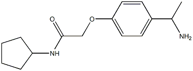 2-[4-(1-aminoethyl)phenoxy]-N-cyclopentylacetamide Struktur