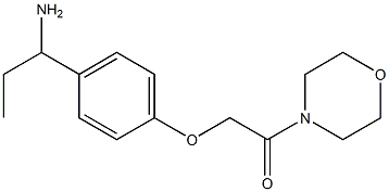 2-[4-(1-aminopropyl)phenoxy]-1-(morpholin-4-yl)ethan-1-one Struktur