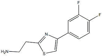 2-[4-(3,4-difluorophenyl)-1,3-thiazol-2-yl]ethanamine Struktur