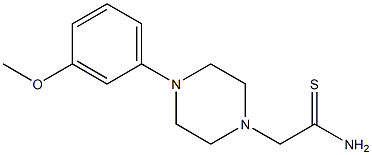 2-[4-(3-methoxyphenyl)piperazin-1-yl]ethanethioamide Struktur