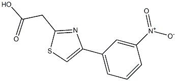 2-[4-(3-nitrophenyl)-1,3-thiazol-2-yl]acetic acid Struktur