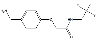 2-[4-(aminomethyl)phenoxy]-N-(2,2,2-trifluoroethyl)acetamide Struktur