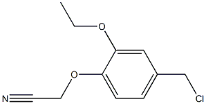 2-[4-(chloromethyl)-2-ethoxyphenoxy]acetonitrile Struktur