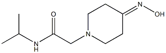 2-[4-(hydroxyimino)piperidin-1-yl]-N-isopropylacetamide Struktur