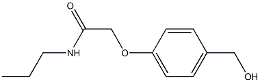 2-[4-(hydroxymethyl)phenoxy]-N-propylacetamide Struktur