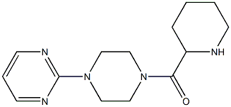 2-[4-(piperidin-2-ylcarbonyl)piperazin-1-yl]pyrimidine Struktur