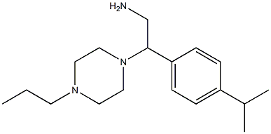 2-[4-(propan-2-yl)phenyl]-2-(4-propylpiperazin-1-yl)ethan-1-amine Struktur