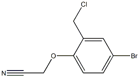 2-[4-bromo-2-(chloromethyl)phenoxy]acetonitrile Struktur