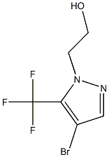 2-[4-bromo-5-(trifluoromethyl)-1H-pyrazol-1-yl]ethan-1-ol Struktur