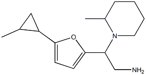 2-[5-(2-methylcyclopropyl)-2-furyl]-2-(2-methylpiperidin-1-yl)ethanamine Struktur