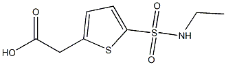 2-[5-(ethylsulfamoyl)thiophen-2-yl]acetic acid Struktur