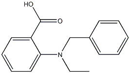 2-[benzyl(ethyl)amino]benzoic acid Struktur