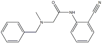 2-[benzyl(methyl)amino]-N-(2-cyanophenyl)acetamide Struktur