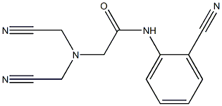 2-[bis(cyanomethyl)amino]-N-(2-cyanophenyl)acetamide Struktur