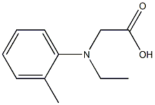 2-[ethyl(2-methylphenyl)amino]acetic acid Struktur