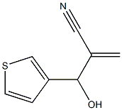 2-[hydroxy(thiophen-3-yl)methyl]prop-2-enenitrile Struktur