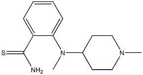 2-[methyl(1-methylpiperidin-4-yl)amino]benzene-1-carbothioamide Struktur