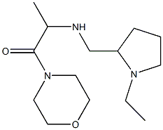 2-{[(1-ethylpyrrolidin-2-yl)methyl]amino}-1-(morpholin-4-yl)propan-1-one Struktur