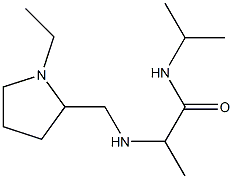 2-{[(1-ethylpyrrolidin-2-yl)methyl]amino}-N-(propan-2-yl)propanamide Struktur