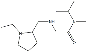 2-{[(1-ethylpyrrolidin-2-yl)methyl]amino}-N-methyl-N-(propan-2-yl)acetamide Struktur