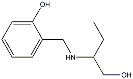 2-{[(1-hydroxybutan-2-yl)amino]methyl}phenol Struktur