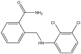 2-{[(2,3-dichlorophenyl)amino]methyl}benzamide Struktur