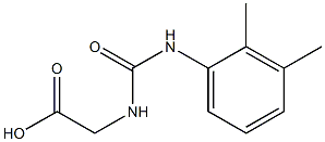 2-{[(2,3-dimethylphenyl)carbamoyl]amino}acetic acid Struktur