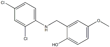 2-{[(2,4-dichlorophenyl)amino]methyl}-4-methoxyphenol Struktur