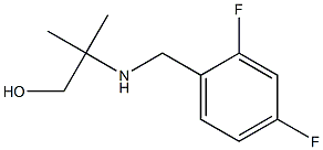 2-{[(2,4-difluorophenyl)methyl]amino}-2-methylpropan-1-ol Struktur