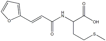 2-{[(2E)-3-(2-furyl)prop-2-enoyl]amino}-4-(methylthio)butanoic acid Struktur